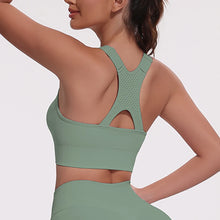 Load image into Gallery viewer, Sports Bras for Women Hollow Out Breathable Seamless Stretchy Beautiful Back Yoga Bra with Removable Cups Gym Sportswear
