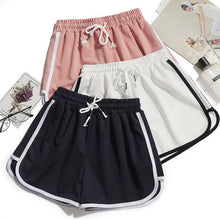 Load image into Gallery viewer, Women Yoga Shorts Summer Outer Wear Mid-Waist Casual Loose Straight Pants Lady Stylish Thin Breathable Wide Leg Gym Short Pants
