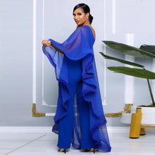 Load image into Gallery viewer, Women One Shoulder Jumpsuit Ruffle Long Sleeve Elegant Solid Aysmmetric Fashion Autumn Rompers Casual Party Club Jumpsuits 2024

