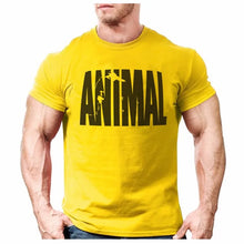 Load image into Gallery viewer, Animal Print Tracksuit Funny T Shirt Muscle Shirt Trends In 2021 Fitness Cotton Brand Clothes For Men Bodybuilding Tee Large XXL
