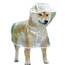Load image into Gallery viewer, Pet Dog Puppy Transparent Rainwear Raincoat Pet Hooded Waterproof Jacket Clothes Soft PVC Small Dogs Raincoat Puppy Rain Poncho
