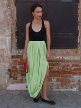 Load image into Gallery viewer, Irregular Skirt for Women Spring Summer New Elegant Street Style Skirt Women's Fashion Loose Ruched Draped Side Split Maxi Skirt
