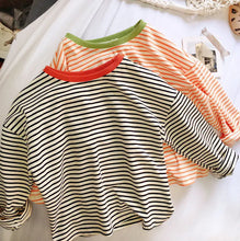 Load image into Gallery viewer, Striped Long Sleeve Baby Tee
