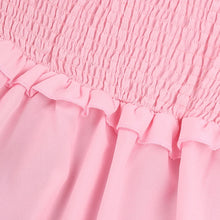 Load image into Gallery viewer, Pink Shirred Princess Summer Dress
