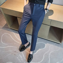 Load image into Gallery viewer, 29-42 Men's Summer Pants Thin Straight Stretch Casual Pants with No Trace No Ironing Fabric Silky and Cool Feeling
