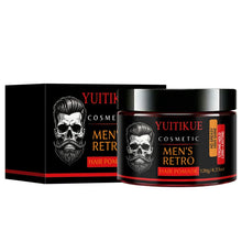 Load image into Gallery viewer, YUITIKUE Men Retro Hair Pomade 120g Strong All Day Hold Windproof Hairstyle No Greasy High Shine Hair Styling Wax For Men
