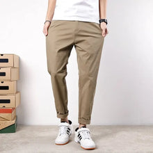 Load image into Gallery viewer, Korean Casual Elastic Cargo Pants

