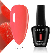 Load image into Gallery viewer, NAILCO 15ml Nail Gel Polish Semi Permanent UV Varnish Nails Art Gel Vernis Manicure TOP BASE Nails Products Supplies Equipment
