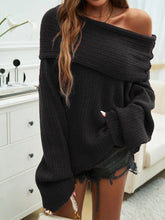 Load image into Gallery viewer, Elegant Off Shoulder Knit Pullover
