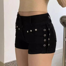 Load image into Gallery viewer, Shorts Women Skinny Creativity Lace-up Popular Streetwear Daily Personality Students Holiday Fashion Sexy American Retro Leisure
