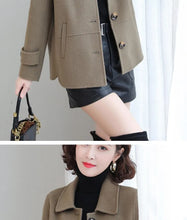 Load image into Gallery viewer, Short Woolen Casual Autumn Coat
