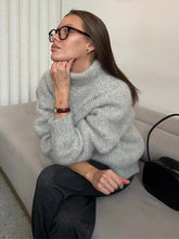 Load image into Gallery viewer, Soft Turtleneck Knit Pullover Sweater
