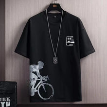 Load image into Gallery viewer, 2023 Summer Men's Tracksuit 2 Piece Set Fashion Casual Solid Short-Sleeved T-Shirt and Shorts Sport Suit Breathable Man Clothing
