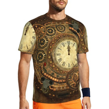 Load image into Gallery viewer, Gym T Shirt For Men Steampunk Design T-Shirts Fashion Wonderful Clockwork Vintage Summer Tees O Neck Streetwear Design Tops
