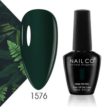 Load image into Gallery viewer, NAILCO 15ml Nail Gel Polish Semi Permanent UV Varnish Nails Art Gel Vernis Manicure TOP BASE Nails Products Supplies Equipment
