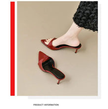 Load image into Gallery viewer, Women's High Heels Summer Slippers Women Sandals Fashion Classic Pointy Open Toe Stiletto Heels Sexy 2026 High-heeled Slippers

