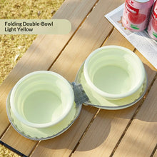 Load image into Gallery viewer, Pet silicone folding bowl dual-purpose water and food feeding bowl outdoor portable folding storage cat pet bowl  Pet supplies
