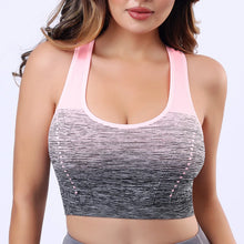 Load image into Gallery viewer, Sports Bra High Stretch Breathable Tops Fitness Women Padded for Running Yoga Gym Crop Bra Gradient Sports Bra for Workout Tops
