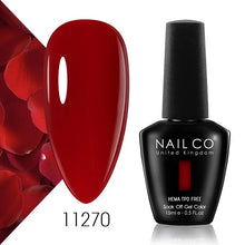 Load image into Gallery viewer, NAILCO 15ml Nail Gel Polish Semi Permanent UV Varnish Nails Art Gel Vernis Manicure TOP BASE Nails Products Supplies Equipment
