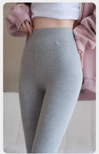 Load image into Gallery viewer, Pure Cotton Leggings Women Autumn Large Size High Waist Tight Nine-point Thickened Small Feet Make Them Look Slim Warm Pants

