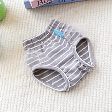 Load image into Gallery viewer, Striped Cotton Puppy Panties Set
