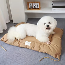 Load image into Gallery viewer, Cozy &amp; Durable Pet Bed for Small to Medium Dogs and Cats Soft Durable Polyester Easy to Clean Store Four Corners for Easy Tying

