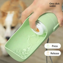 Load image into Gallery viewer, Pet Travel Water Bottle Portable with Food Container Foldable 2in1 Pet Outdoor Bowl Puppy Dog Cat Travel Drinking Food Feeder
