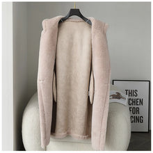 Load image into Gallery viewer, Winter Jacket Women Long Coat  Wool Woven Fabric Thick Warm Outerwear Oversize Fashion Streetwear Teddy Bear Coats
