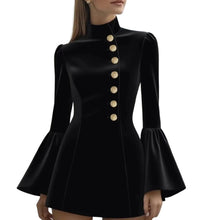 Load image into Gallery viewer, Elegant Bell Sleeve Slim Midi Dress
