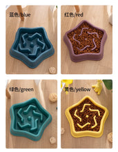 Load image into Gallery viewer, Pet Cat Dog Slow Food Bowl Fat Help Healthy Round Anti-choking Thickened And Non-slip Multiple Colors Shapes

