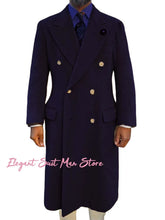 Load image into Gallery viewer, Double Breasted Peak Lapel Overcoat
