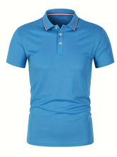Load image into Gallery viewer, 2025 Hot Sale Men's Summer Casual Breathable Comfortable Polo Shirt Men's Solid Color High Quality Short Sleeve T-Shirt
