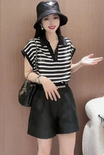 Load image into Gallery viewer, Striped Two Piece Summer Short Set
