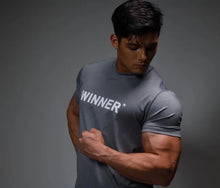 Load image into Gallery viewer, Men Muscle Shirt Slim Fit Bodybuilding Tshirt Men Workout Fitness Shirts Top Tees
