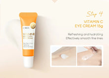 Load image into Gallery viewer, Vitamin C Skincare Set 5pcs(Cleanser-Toner-Serum-Eye Serum-Face Cream) + Natural Antioxidant Ingredients, Nourish Even Skin Tone
