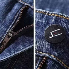 Load image into Gallery viewer, 2025 New Men Fashion Loose Straight Elasticity Jeans Male Wear-resistant Slim Fit Denim Pants Smart Casual Dark Gray Trousers
