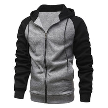 Load image into Gallery viewer, Men’s Fleece Zip-Up Hooded Sweatshirt
