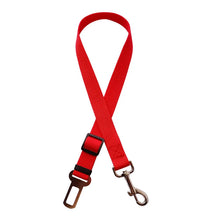 Load image into Gallery viewer, Adjustable Dogs Accessoires Pet Cat Dog Car Seat Belt Pet Seat Vehicle Dog Harness Lead Clip Safety Lever Traction Dog Collars
