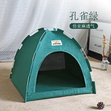 Load image into Gallery viewer, Pet Tent Bed Removable Cat Sofa Basket Canvas Semi-enclosed Cat House Dog Cave Hut Cat Sleeping Bed for Room Decor Pet Supplies
