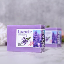 Load image into Gallery viewer, Natural Organic Lavender Essential Oil Soap Handmade Soap for Cleansing, Refreshing, Oil Control, Bath Soap
