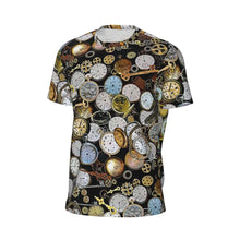 Load image into Gallery viewer, Gym T Shirt For Men Steampunk Design T-Shirts Fashion Wonderful Clockwork Vintage Summer Tees O Neck Streetwear Design Tops

