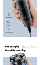 Load image into Gallery viewer, Shaver for Men USB Electric Shaver Powerful Beard Shaving Machine Electric Razor Rechargeable Waterproof
