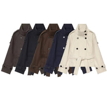 Load image into Gallery viewer, New Women's Jackets &amp; Coats Autumn 2026 Fashion Loose Belt Elegant Turtleneck Warm Winter Jackets Women's Chic Youth Street Coat
