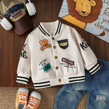 Load image into Gallery viewer, Playful Baby Sports Letter Jacket
