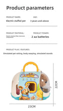 Load image into Gallery viewer, New Children's Simulation of Electric Plush Animal Toys, Play House Gifts for Boys and Girls with Sound Pet Toy Sets with Cages！
