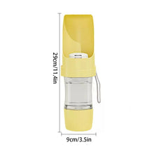 Load image into Gallery viewer, Portable Travel Pets Dog Water Bottle with Storage Food and Water Container Dog Cat Outdoor Pet Water Cup Bottle for Puppy
