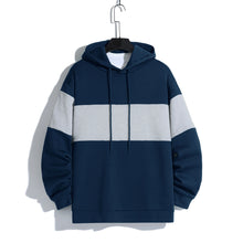 Load image into Gallery viewer, Men's patchwork color hoodie light fleece hoodie long sleeve hoodie sports hoodie
