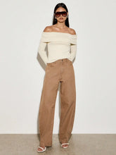 Load image into Gallery viewer, European style  American retro  high waisted wide leg jeans for women  new style for spring summer 2025  loose and slimming effe
