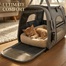 Load image into Gallery viewer, Airline Approved Pet Carrier Soft Sided Cat Dog Travel Bag Breathable Mesh Portable Foldable Puppy Kitten Transport Pouch Under
