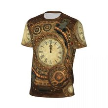 Load image into Gallery viewer, Gym T Shirt For Men Steampunk Design T-Shirts Fashion Wonderful Clockwork Vintage Summer Tees O Neck Streetwear Design Tops

